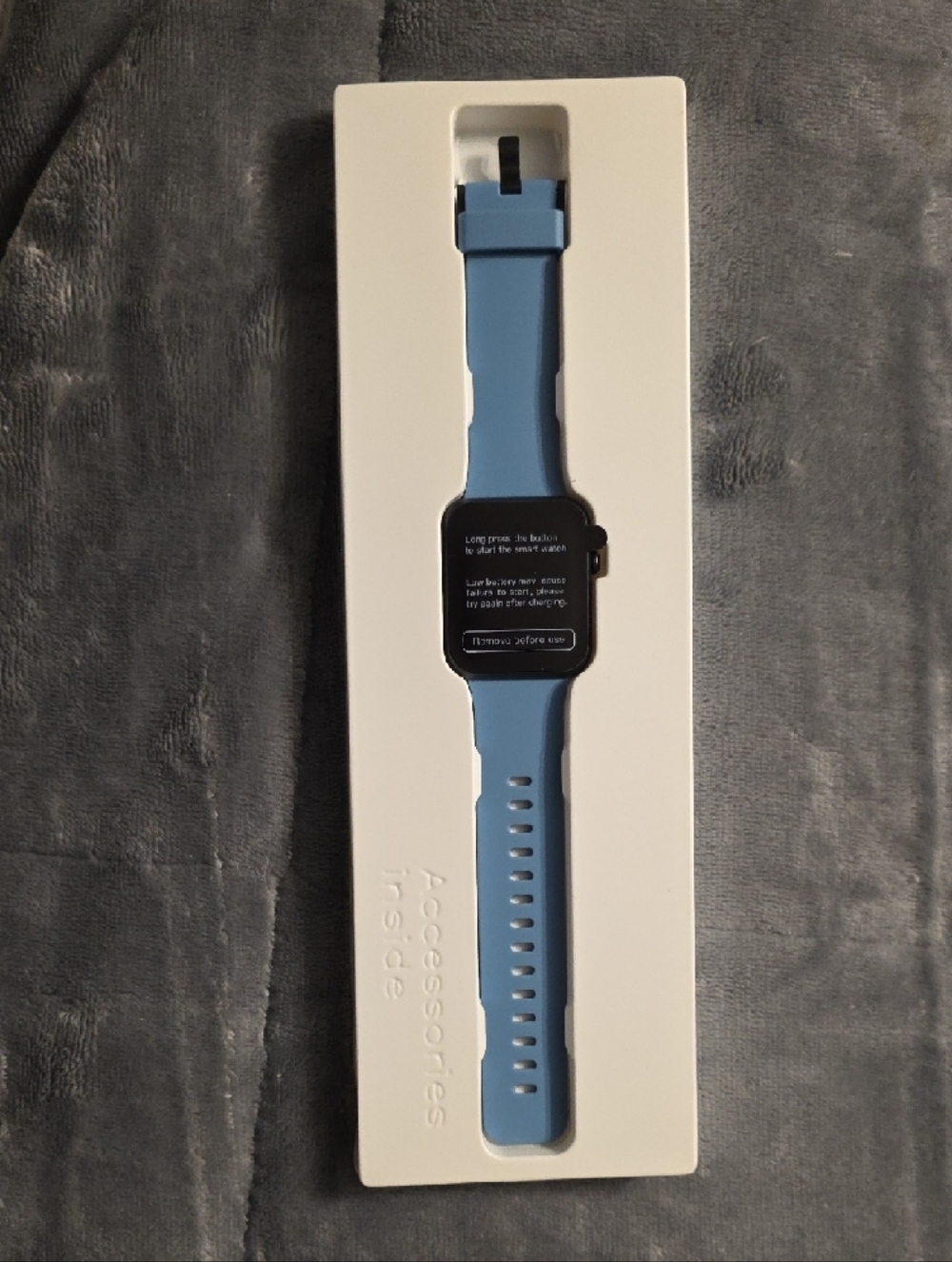 Blue Smart Watch - Lightweight Fitness Tracker - Picture 3 of 4